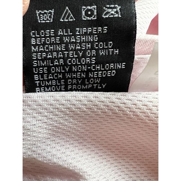 NWT New Balance pink rose gold crackle hooded zip jacket 1X lined mesh - Picture 12 of 12